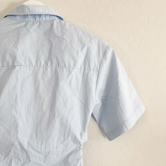 Aureum The Label Baby Blue Poplin Cut Out Dress Size XS - Picture 10 of 14